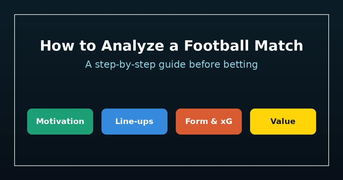 How to Analyze a Football Match Before Betting